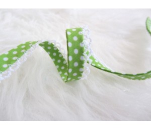 Schrägband mit Häkelborte